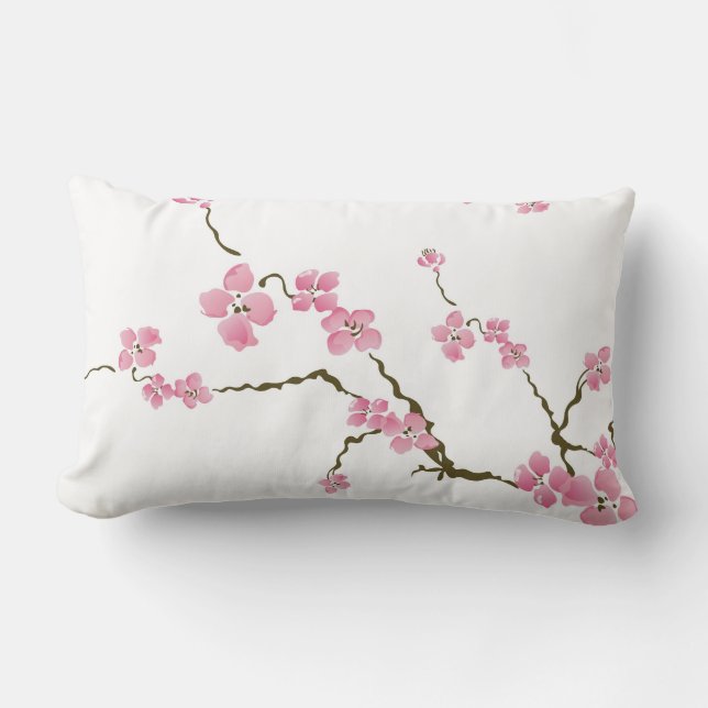 Cherry blossom flowers American MoJo Pillow (Front)