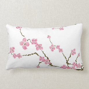 Cherry blossom flowers American MoJo Pillow