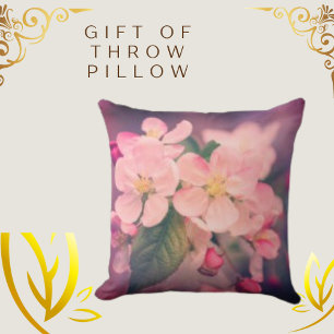 Cherry Blossom Flowers Cushion