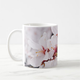 CHERRY BLOSSOM FLOWERS IN MACRO SHOT COFFEE MUG