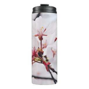 CHERRY BLOSSOM FLOWERS IN MACRO SHOT THERMAL TUMBLER