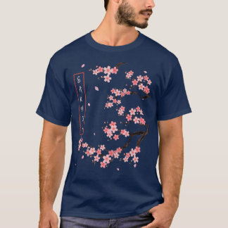 Cherry Blossom Flowers Japanese Art Sakura T-Shirt