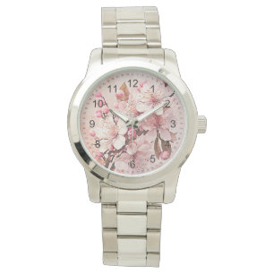Cherry Blossom Flowers Ladies  Watch