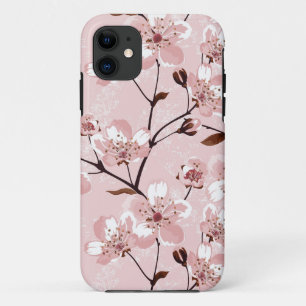 Cherry Blossom Flowers Pattern iPhone 11 Case