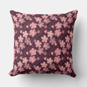 cherry blossom flowers pillow