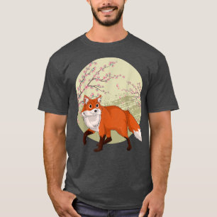 Cherry Blossom Forest Animal Lover Sakura Cute Fo T-Shirt