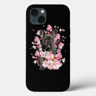 Cherry Blossom French Bulldog Dog Flowers Floral iPhone 13 Case
