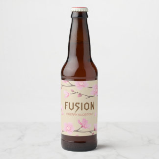 Cherry Blossom - FUSION Beer Bottle Label