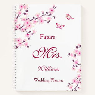 Cherry Blossom   Future Mrs   Wedding Planner Notebook