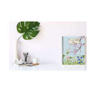 Cherry blossom garden  notebook