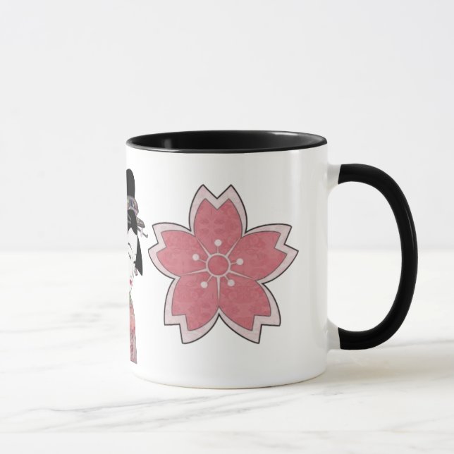 Cherry Blossom Geisha Mug (Right)