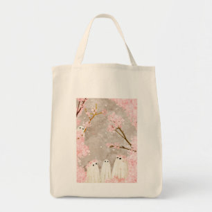 Cherry Blossom Ghosts Tote Bag