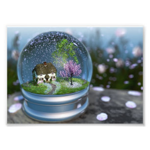 Cherry Blossom Globe Photo Print