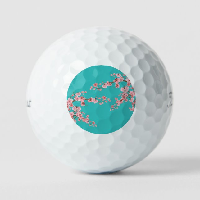 Cherry Blossom Golf Balls (Front)
