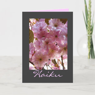 Cherry Blossom Haiku Thank You Friendship Card