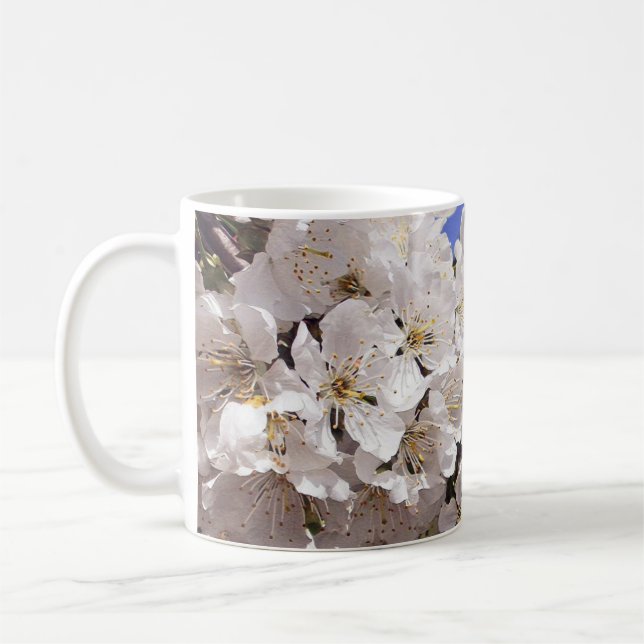 Cherry Blossom. Happy Easter Coffee Mug (Left)