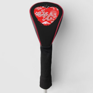 Cherry Blossom Heart Golf Head Cover