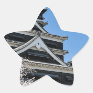 Cherry Blossom In Japan Star Sticker