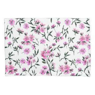 Cherry blossom in pink and blue pillowcase