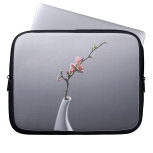 Cherry blossom in vase laptop sleeve