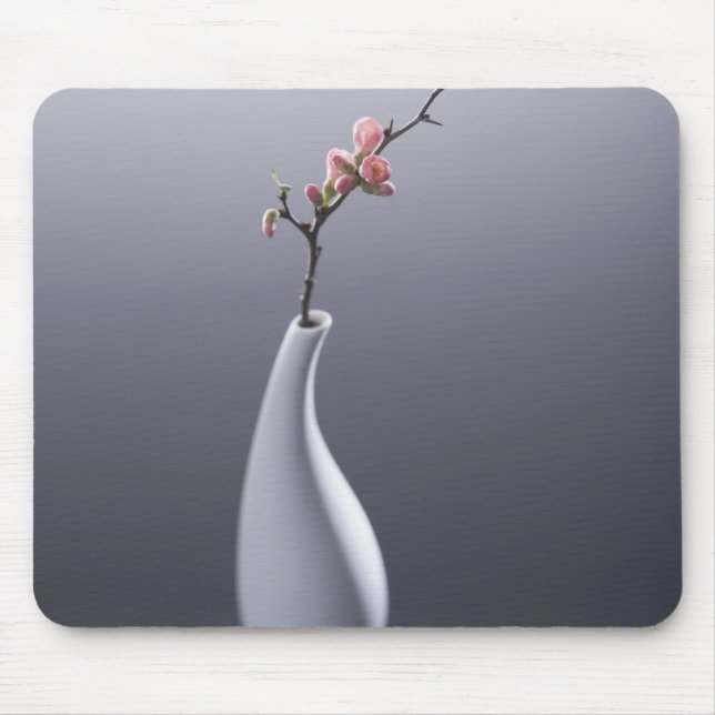 Cherry blossom in vase mouse pad (Front)