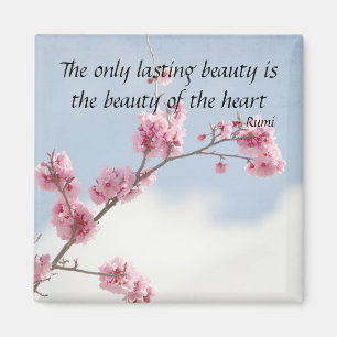 Cherry Blossom Inspirational quote Magnet