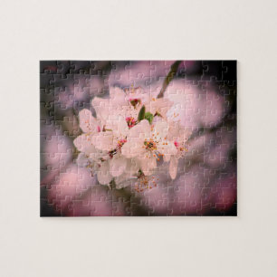 Cherry blossom Japan floral pink pretty unique  Jigsaw Puzzle