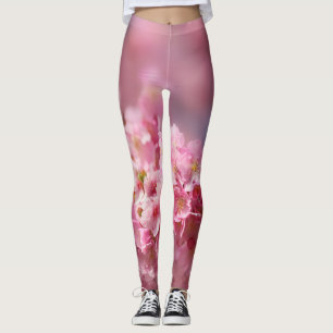 Cherry blossom Japan floral pink pretty unique Leggings