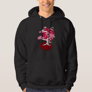 Cherry Blossom Japanese Art Zen Buddhist Bonsai Tr Hoodie