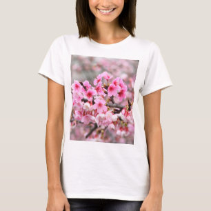 Cherry blossom Japanese floral pink Tree Flowers  T-Shirt