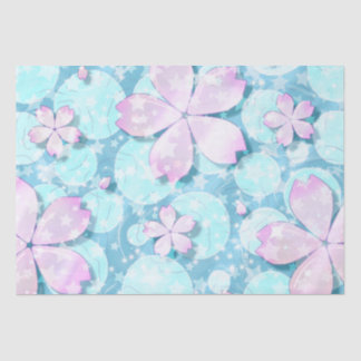 Cherry Blossom Japanese Kawaii Pond Tissue Paper