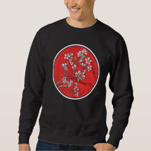 Cherry Blossom Japanese Sun Flag Sakura Tree Japan Sweatshirt