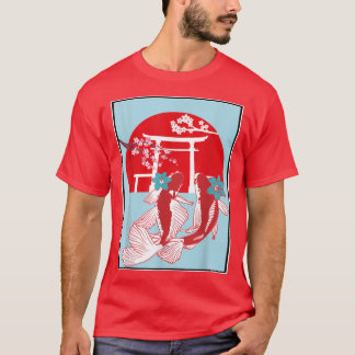 Cherry Blossom Japanese Taisho Sanke Asian Sakura T-Shirt