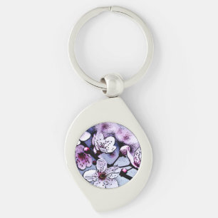 Cherry blossom key ring
