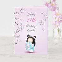 Cherry Blossom Kokeshi Doll | Girls Birthday