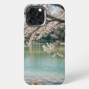 cherry blossom lake iPhone 13 pro max case