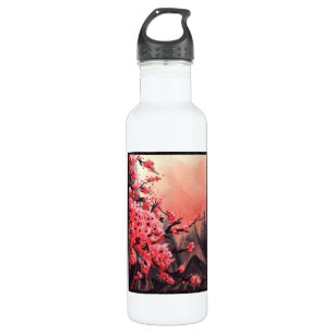 Cherry blossom landscape 710 ml water bottle