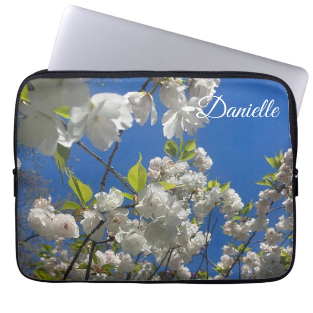 Cherry Blossom laptop case (Front)