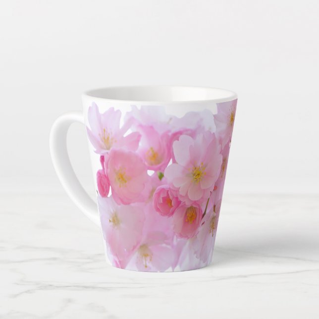 Cherry blossom Latte Mug (Left Angle)