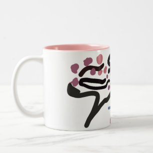  Cherry Blossom love  Two-Tone Coffee Mug
