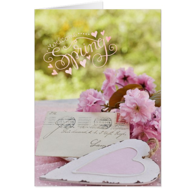 Cherry Blossom Loveletter Spring Text (Front)