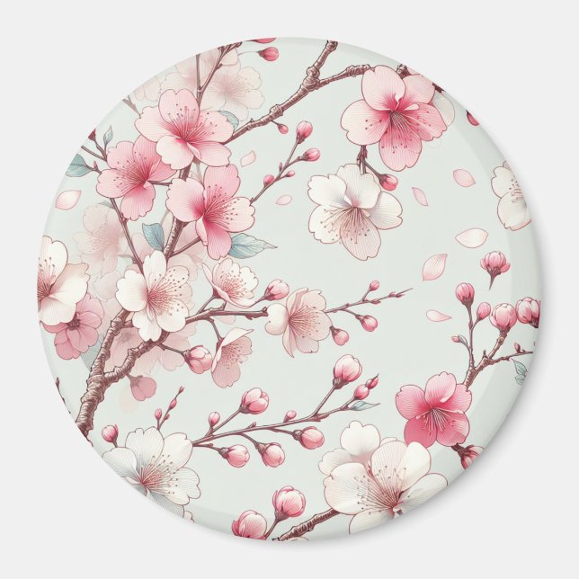 Cherry Blossom Magnet (Front)