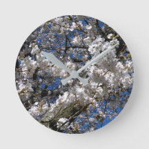 Cherry Blossom Medium Acrylic Wall Clock