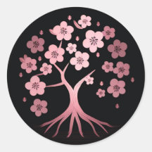 Cherry blossom, minimalism, pink, Japanese