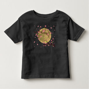Cherry Blossom Moon Japanese Sakura Tree Toddler T-Shirt