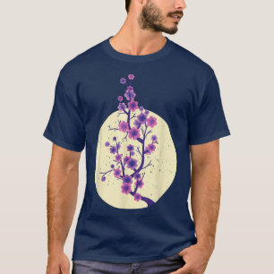 Cherry Blossom Moonlight Japanese Sakura Forest Vi T-Shirt