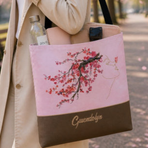 Cherry Blossom Mother Personalised Tote Bag