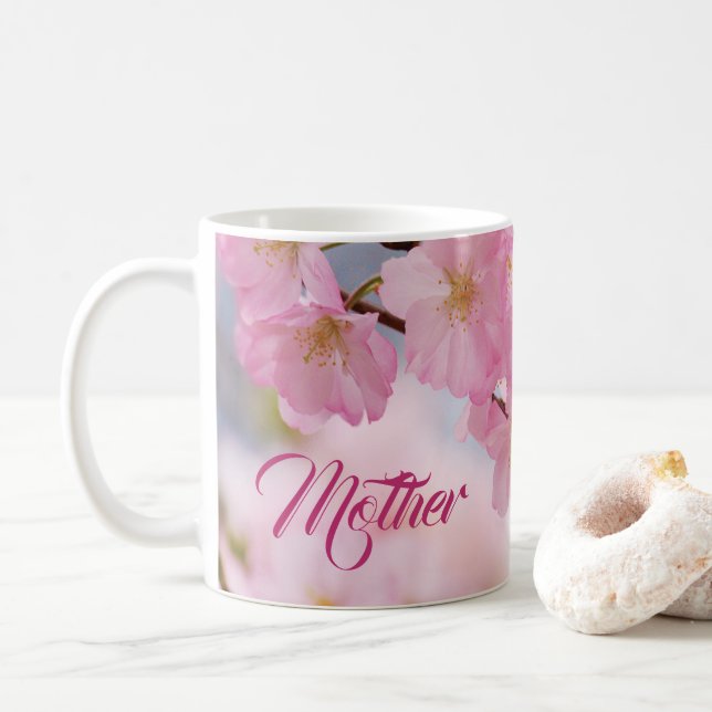 Cherry Blossom Mother's Day Mug (With Donut)