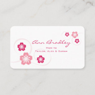 Cherry Blossom Mum Calling Card