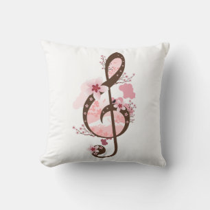 Cherry Blossom Music Cushion